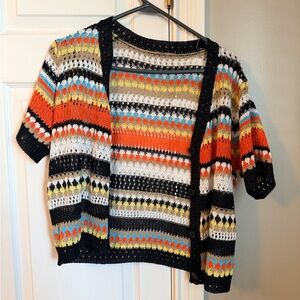 SHEIN Multicolor Striped Cardigan